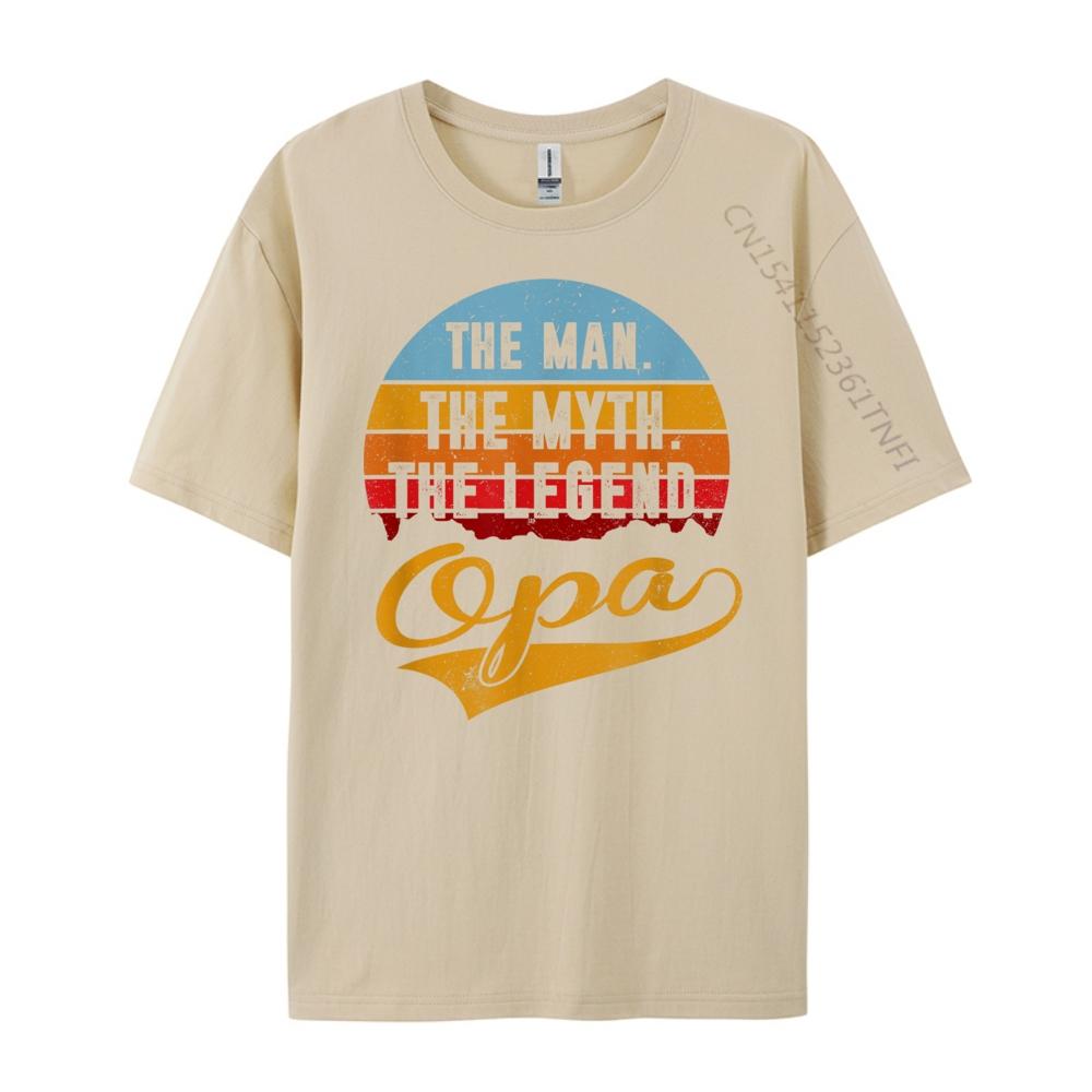 Opa The Man The Myth The Legend 3d Printed T Shirts Men Clothing Character Graphic Cotton Short Sleeve