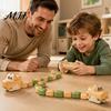 Two Player Battle Snake Toy 1/2 Sets RC Electric Magnetic Toy, Remote Control Eating Itself Controlled for Kids, Hands-Eye Coordination 2 Players