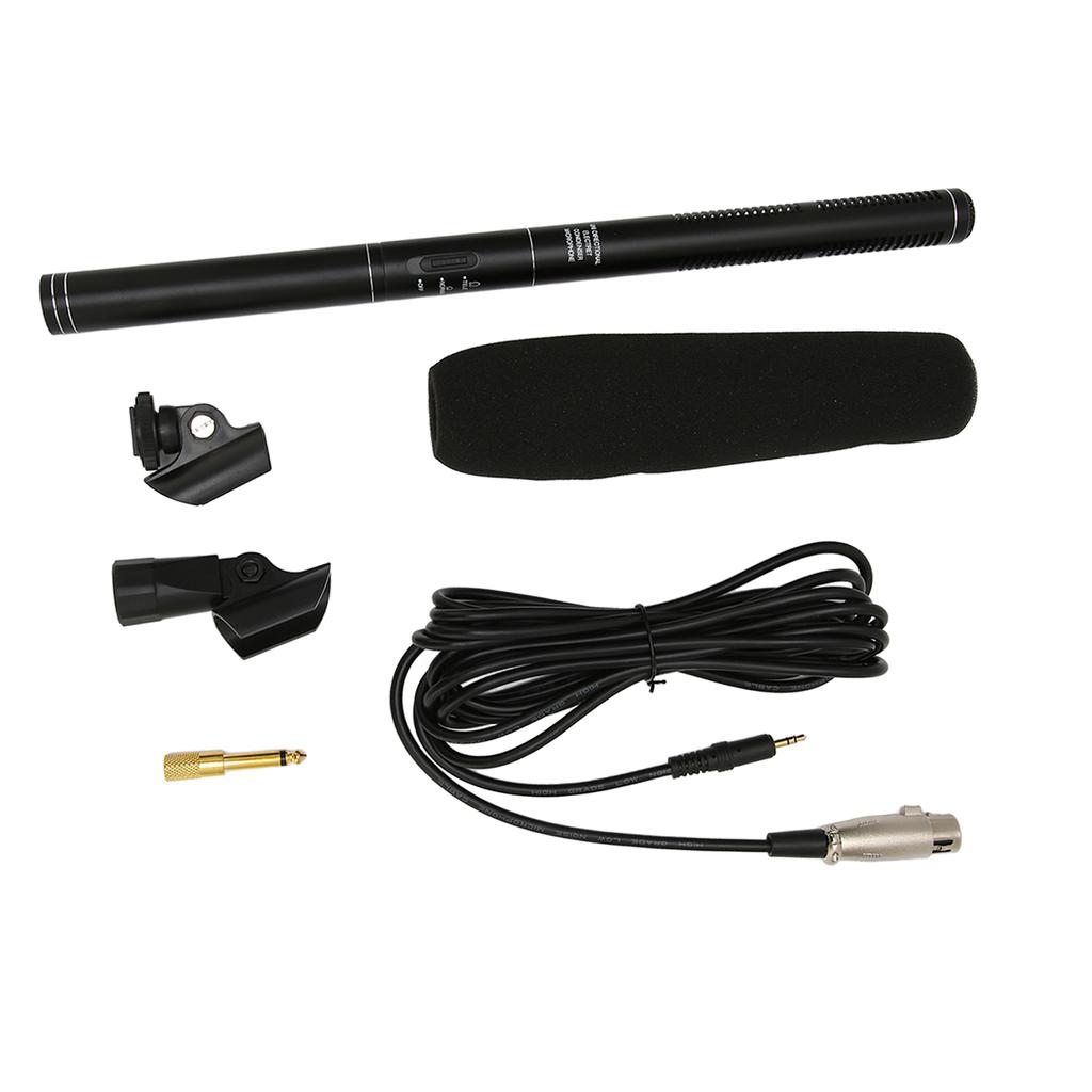 Wired Interview Microphone Aluminium Alloy Professional Noise Reduction Handheld Report Microphone