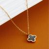 Fashion Four-Leaf Clover Necklace Female Tide Net Red Simple Temperament Personality Hundred Matching Collarbone Chain