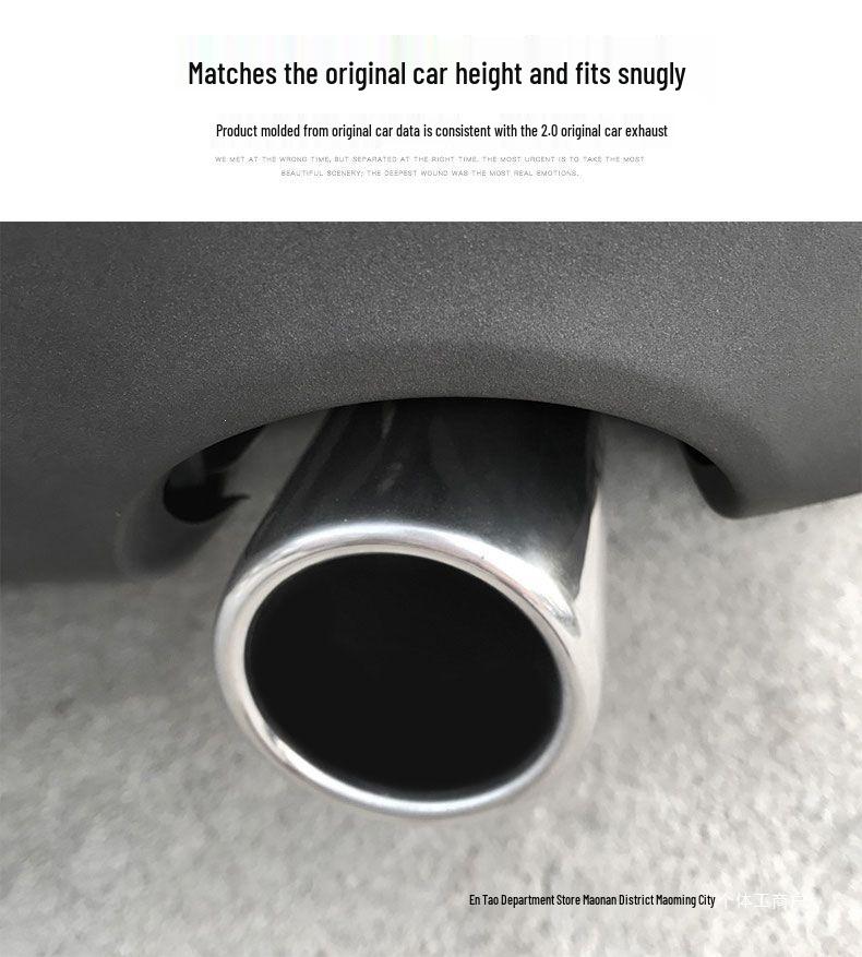 Exhaust Tailpipe Decoration for BMW X1 (2016-2019) 1.5T/2.0T Dual Exhaust Models
