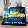 The Magic School Bus Blanket,Soft and Warm,Suitable for All Seasons,A Precious Gift for Sons,Daughters, Family,and Friends.