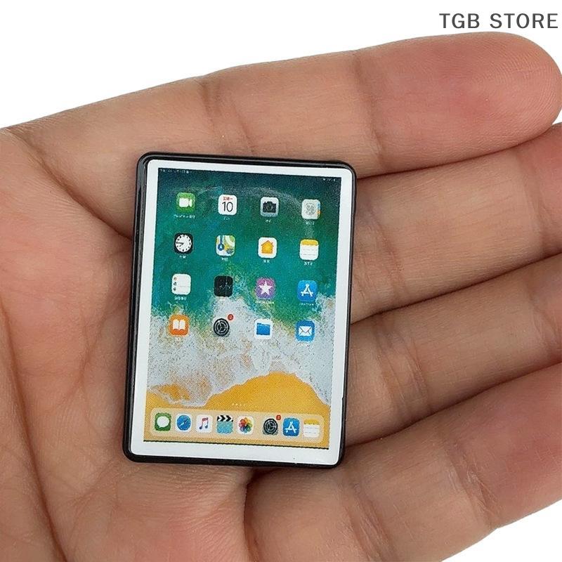 1 Pcs Mini Laptop Computer Model Doll House Scene Decoration Toy 1:12 Dollhouse Miniature Tablet DIY Accessories