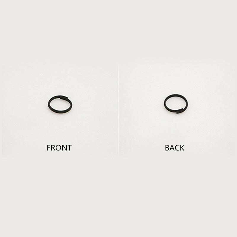 3pcs /Set Punk Multilayer Hollow Cross Midi Finger Tip Rings Female Black Stack Plain Above Knuckle Ring Set For Women Gift