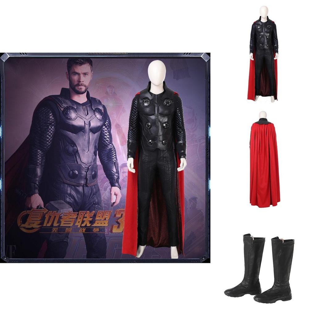 War Infinity Avengers Thor Odinson Cosplay Costume Full Suit Halloween Party