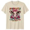 Apparently I Have An Attitude Cow Farm Animals Humor Graphic Tee Unisex Unisex