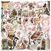 50Pcs Cartoon Retro Aesthetics Graffiti Stickers Decoration Luggage Phone Guitar Scraphbook Waterproof Sticker Classic Kid Toys