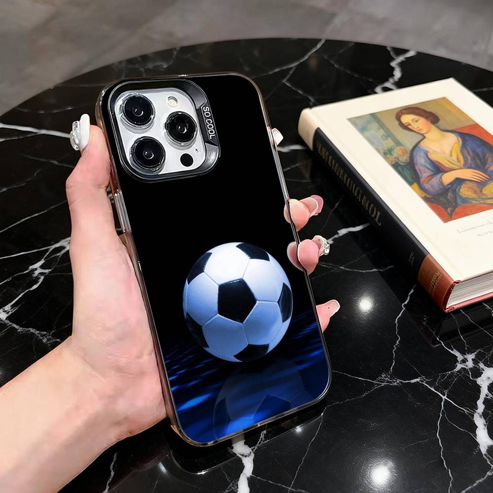 

Cool F-Football photo Phone Case For iPhone 17,16,15,14,13,12,11 Plus,Pro Max,XS,Colorful Silver Black Cover iPhone16