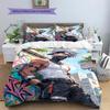 Cartoon Pattern Bedding Quilt Set Quilt Cover Pillowcase Home Decoration Birthday Gift (1 * Duvet Cover + 2 * Pillowcase, Without Core)