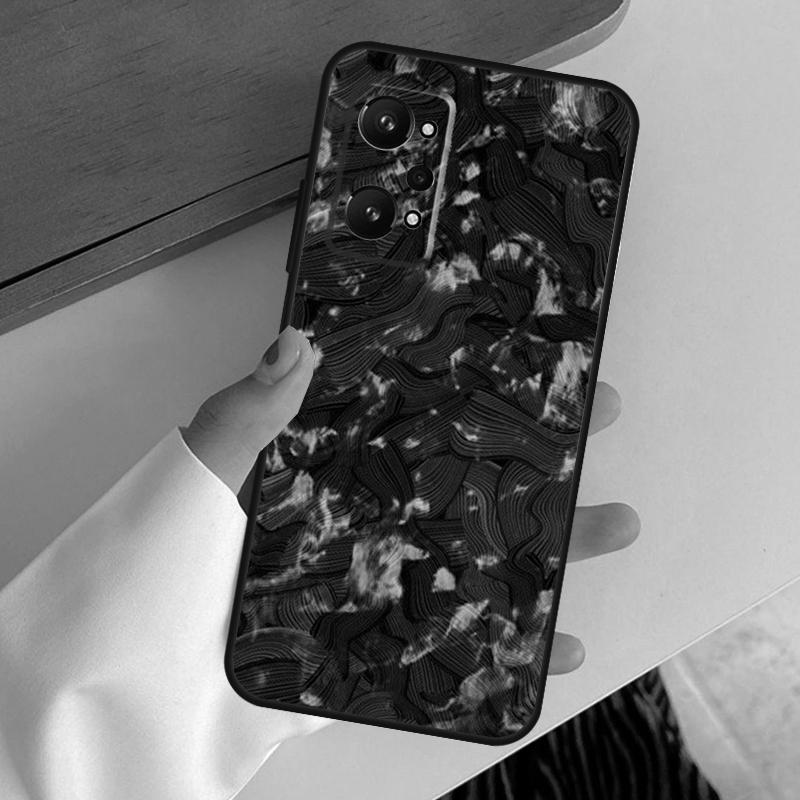 Forged Carbon For Realme GT7 GT6 15 Pro 10 11 12 13 14 Pro Plus C65 C63 C61 C55 C51 C53 C35 C75 C67 Case