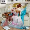 Ballet Girl Customize Your Name Blanket Warm Comfortable And Soft Blankets Are Suitable For Home Lunch Break Blanket Office Sofa Sofa Gift To