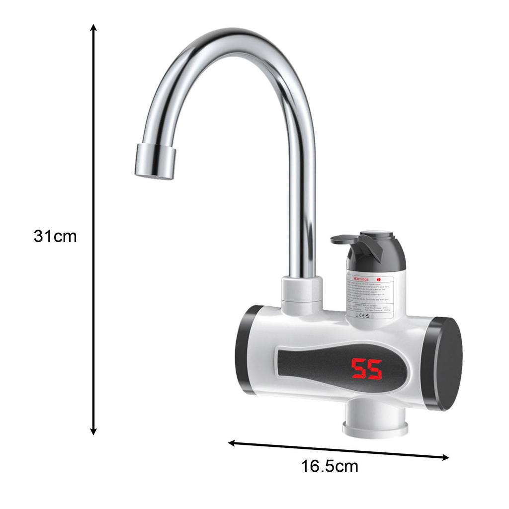Elektrikli Hızlı Isıtma Musluğu Banyo Mutfak Bar için Taşınabilir Su Isıtıcı