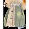 Men's Reversible Thickened Cotton Jacket with Plus Velvet for Winter 2025