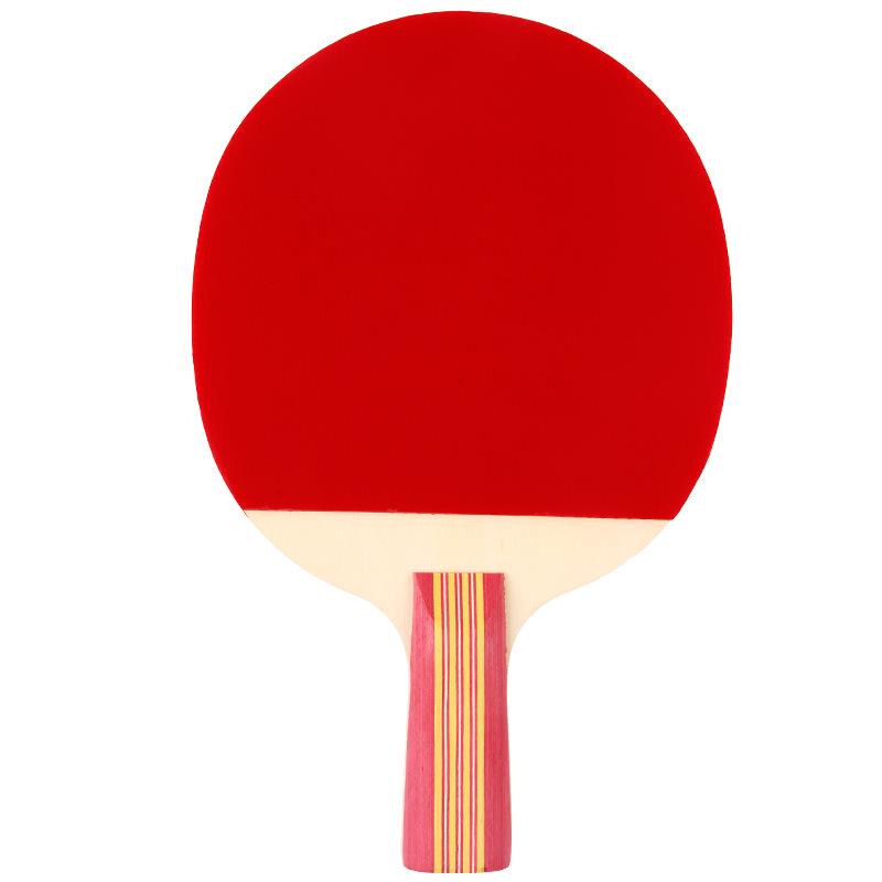 Double Happiness DHS Type II Table Tennis Set: 2 Beginner Rackets (Straight & Penhold Grips) + 1 Ball