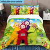 3PCS Teletu-bbies Celebrate Pride 3pcs Bedding,Including 3PCS Duvet Cover And 2pcs Pillowcases Perfect for Christmas,Ideal for Bedroom, Dormitory
