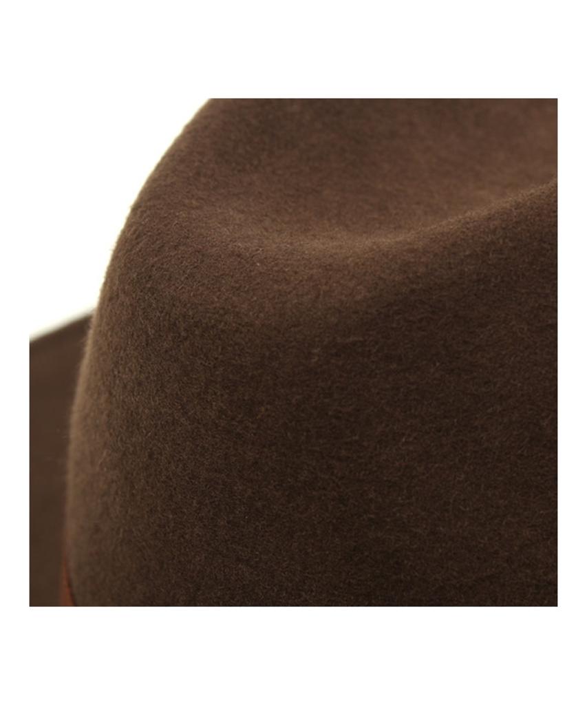 Yunibeosyeolkemiseuteuli Br Line Wool Brown Fedora