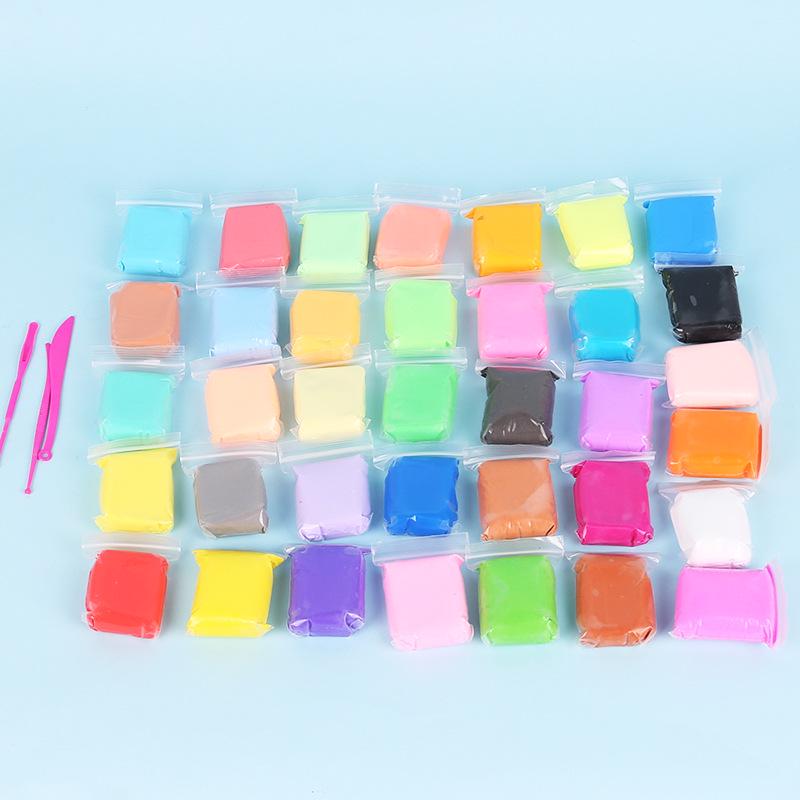 Handmade Ultra-light Children's Colored Clay Playdough Set with Tools