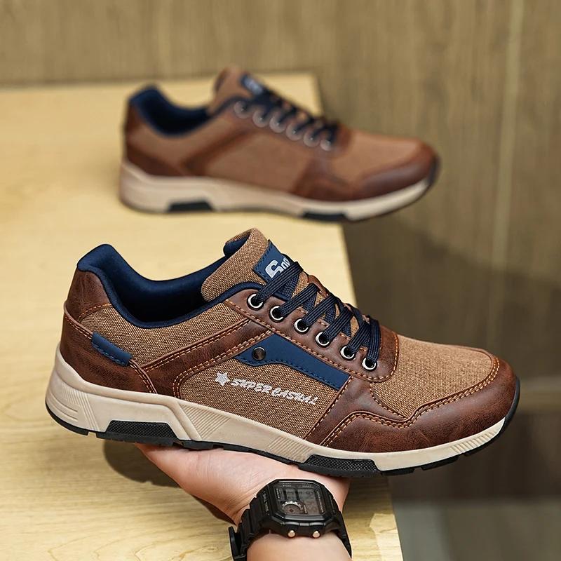 Fashion Men's Shoes Spring Autumn Fashion Solid Color Casual Sneakers for Men Comfortable Soft Sole Running Shoes Outdoor Sport Shoe Man