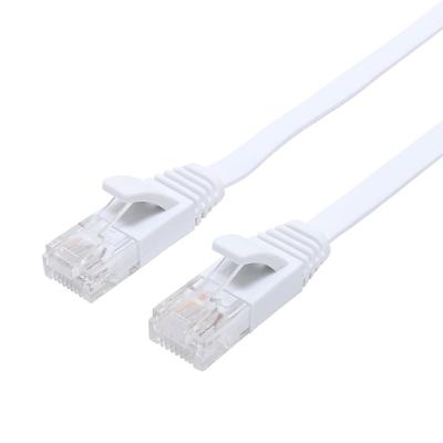 Miyoshi MCO LAN Cable CAT6A Compatible, Flat Type, 30m, Cat6a, Cat6, Cat5e Compatible, RJ-45, 10Gbps/500MHz, Compatible with Gaming, TV, and Various F
