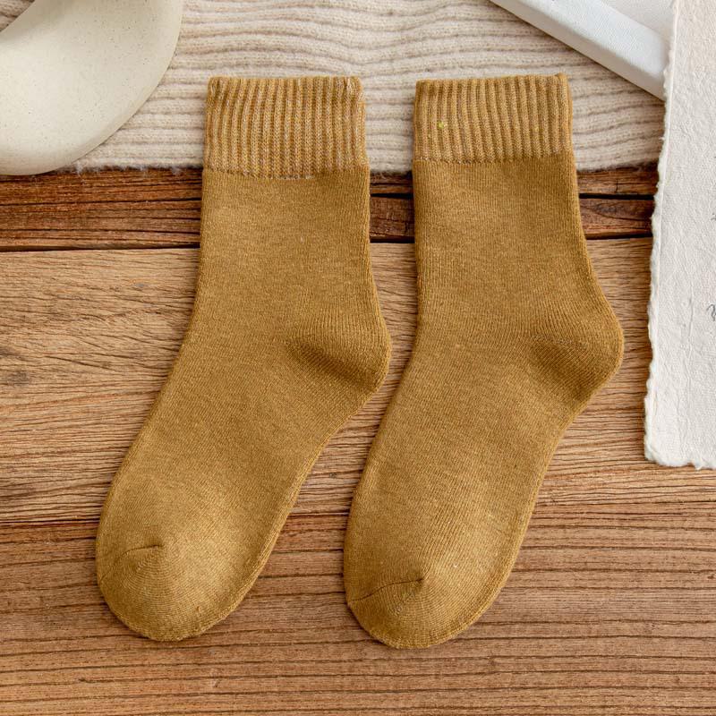 Unisex Mid-Tube Plüsch dicke Socken für Herbst/Winter - warme Frottee lange Socken
