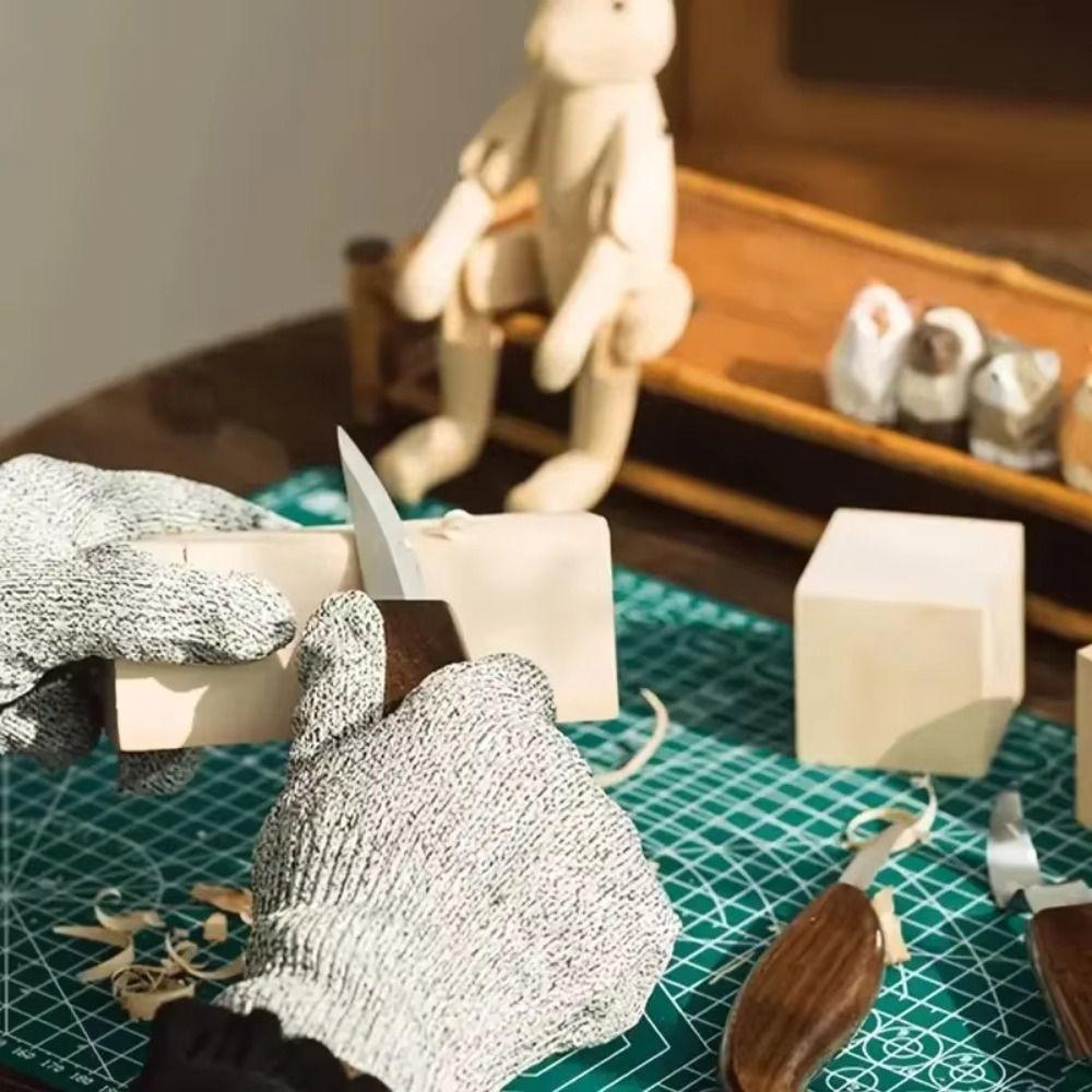 Set de Herramientas para Tallado en Madera Grabado Cuchillo de Manualidades Antideslizante Afilador Cuchillo de Tallado en Madera Carpintería