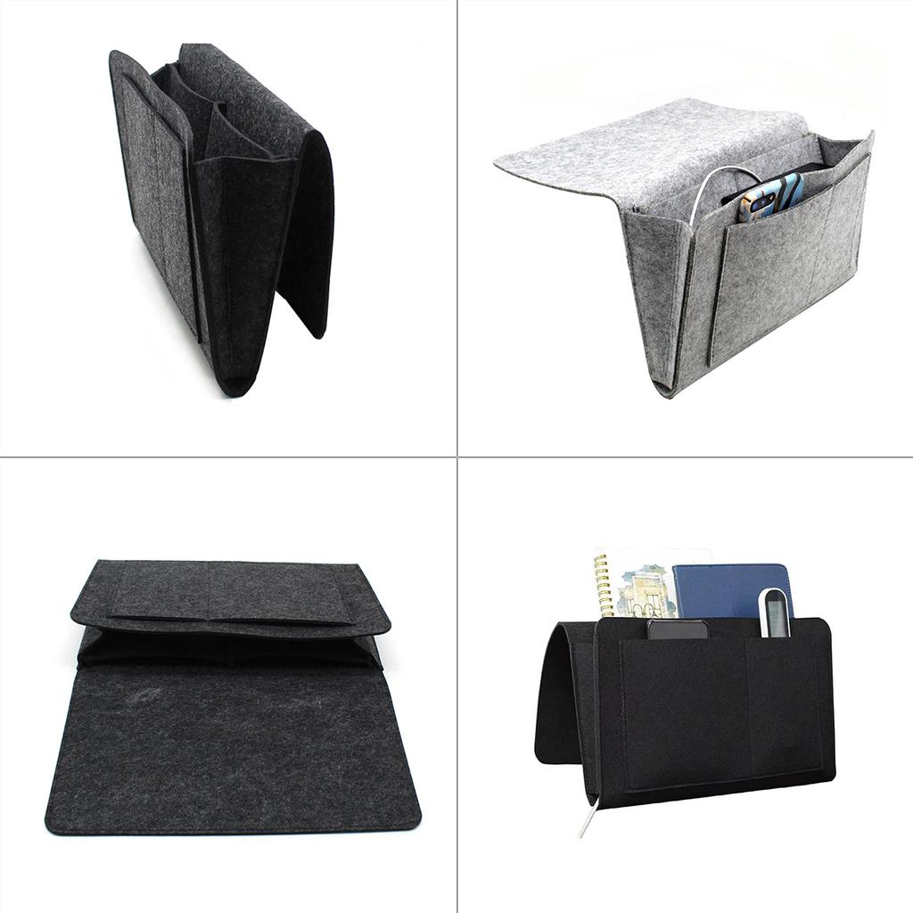New Bedside Storage Bag Hanging Bed Organizer Portable Felt Storage Bag Storage Bag