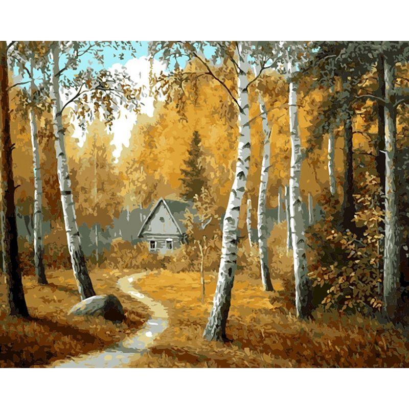 Full Round Diamond Painting Tree Landscape For Adult Kids Embroidery Autumn Scenery Home Decoration Diamond Art Gift