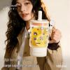 Large Capacity Borosilicate Glass Straw Cup