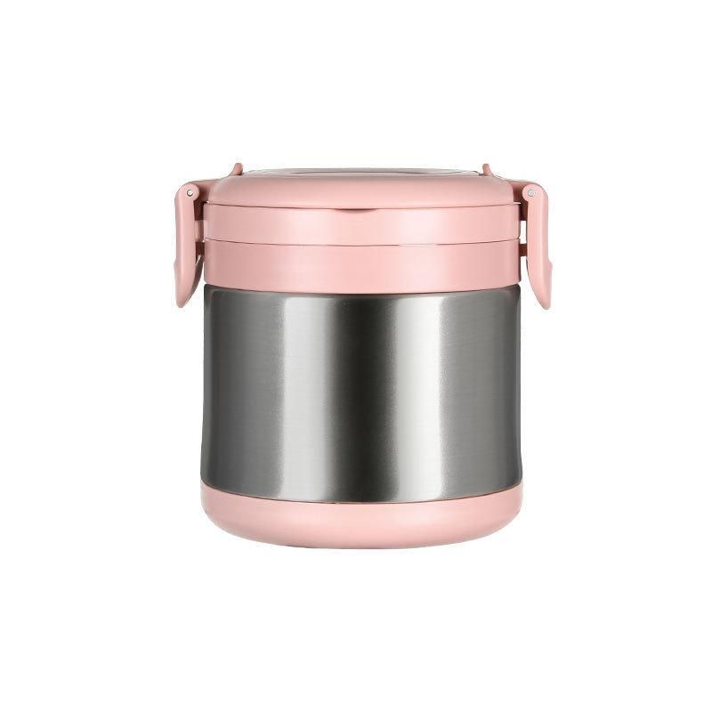 304 Stainless Steel Insulation Bucket Lunch Box Breakfast Cup Sealed Soup Cup Porridge Cup Portable Cover Office Worker Student