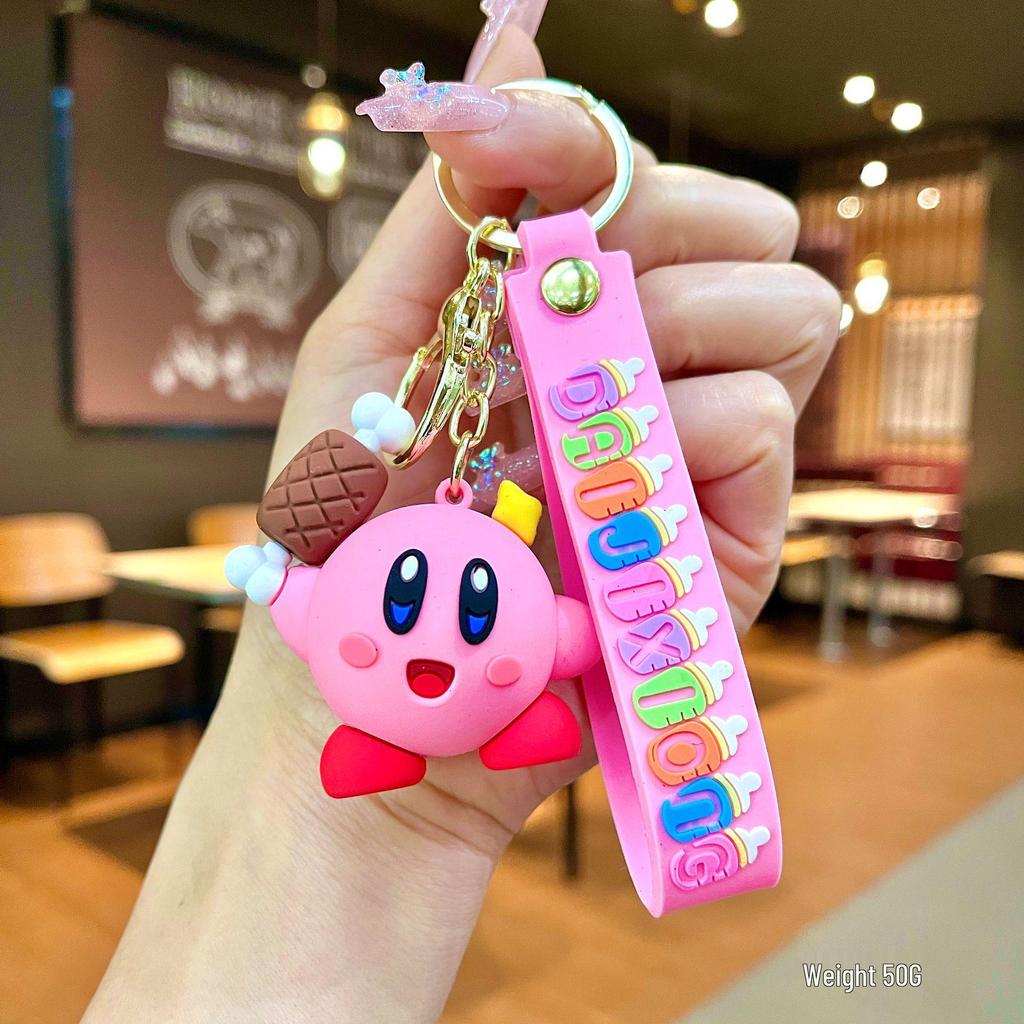 Kirby Second Gen Keychain: Cute Cartoon Figure for Backpacks & Gifts