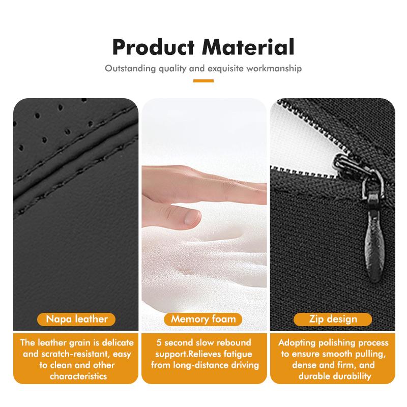 Valve Stems Caps For Volkswagen VW Car Back Pillow Napa Leather Memory Cotton Headrest Lumbar Support Scirocco Passat Polo B5 B6 QQ2