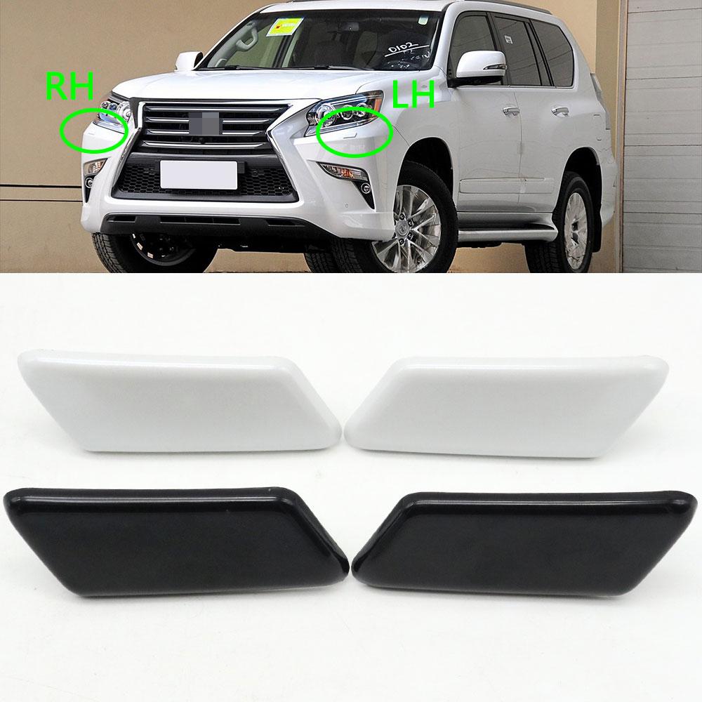 Car Exterior Left Right Front Bumper Headlamp Cap Lid Head Light Washer Water Nozzle Spray Jet Cover For Lexus GX460 2014-2020