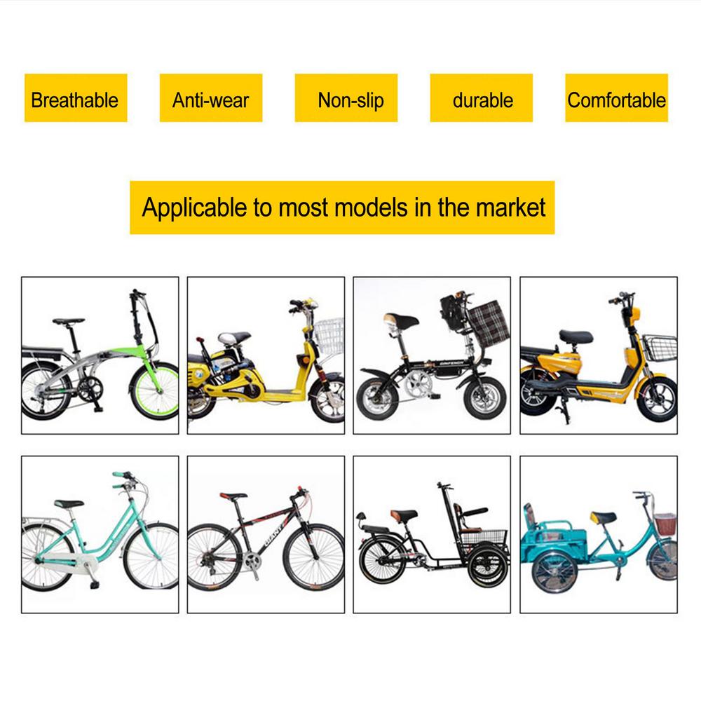 Weicher Fahrradsitz Breiter Mountainbike-Sattel Universell Atmungsaktiv Vier-Ecken-Feder Fahrradsitzkissen Outdoor Fahrradzubehör
