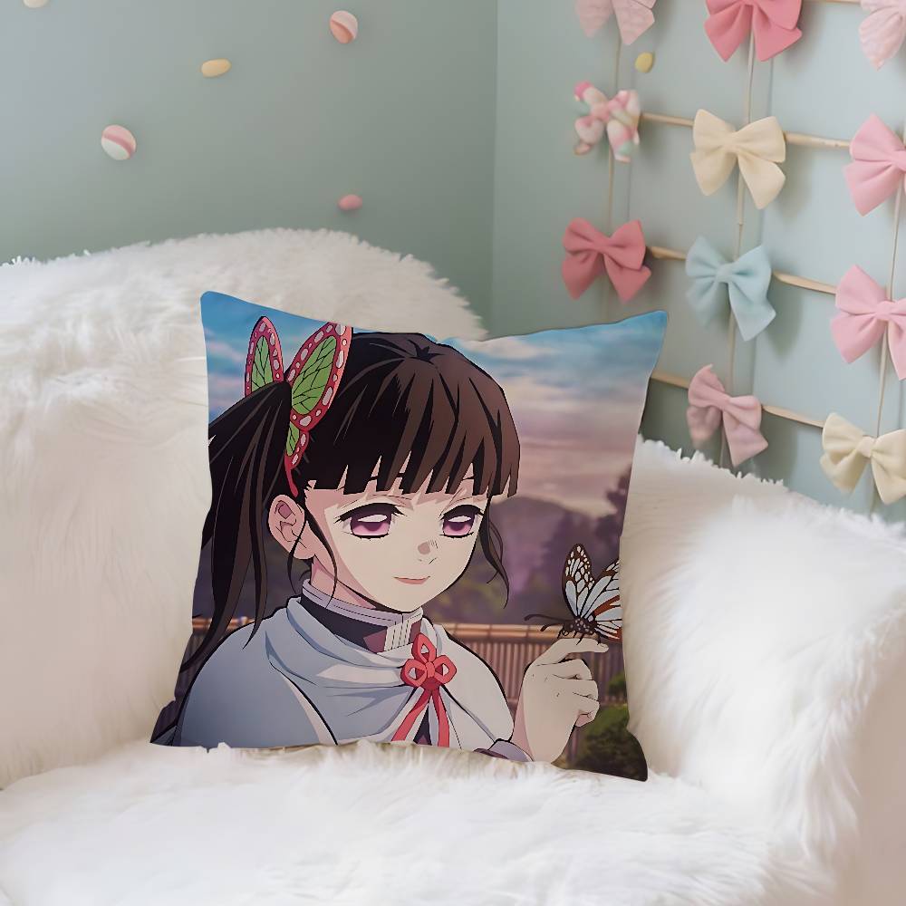 Anime TsuyuriKanaos Case Plush Fabric Soft Pillowcase Double Sided Print Cushion Cover Household Gifts