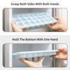 Heart Shape Ice Cube Tray For Freezer 21 Holes Silicone Ice Cube Mold with Removable Lid Flexible for Whiskey Cocktail Chocolate