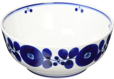 Hakusan Pottery Ball Blue Bloom X Hasami Ware Made In Japan (L) (approx.) 18.5 7.5cm