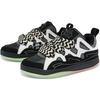 Kappa Fatty Synthetic Leather Fabric Slip Resistant Low Top Skate Shoes Unisex sneakers Black K0BZ5CS20-990