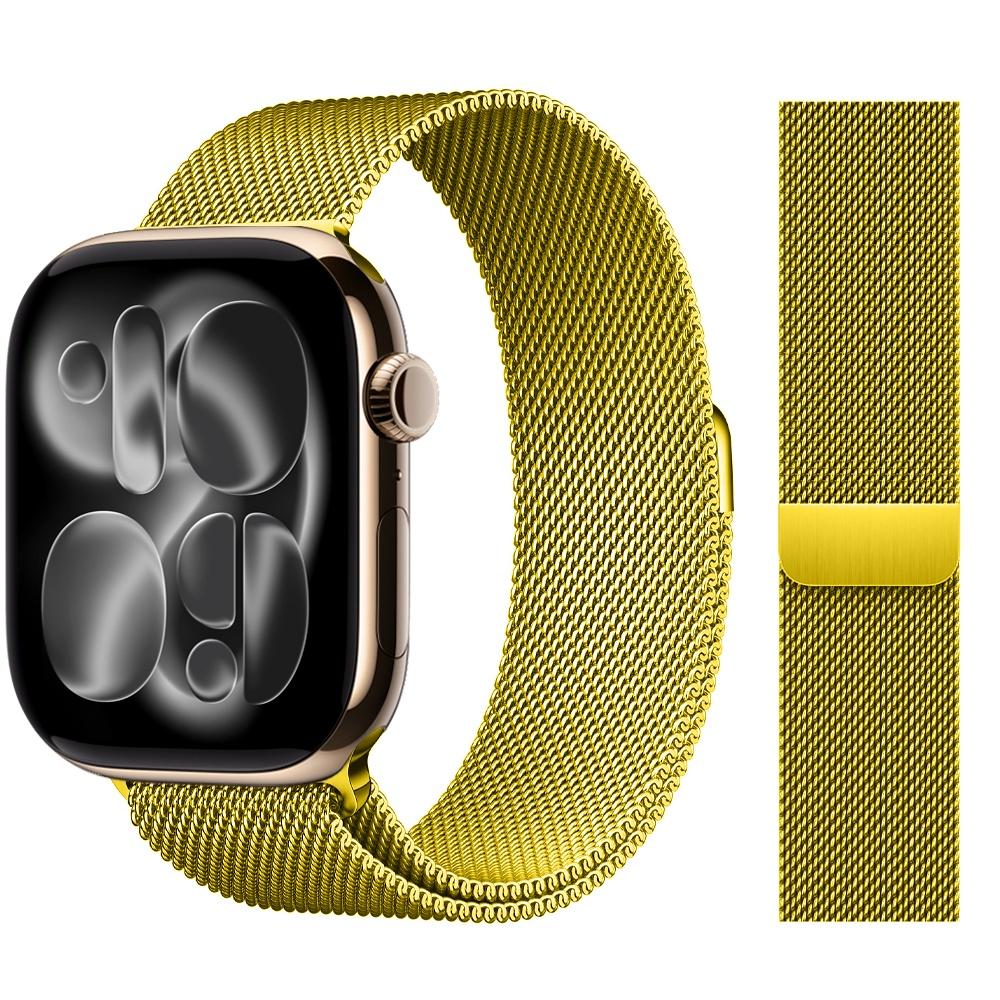 Milanese Loop Strap For Apple Watch Bands 44mm 46mm 40mm 45mm 41mm 42mm Correas Bracelet iWatch Series 10 11 Se 7 8 9 Ultra 2 3