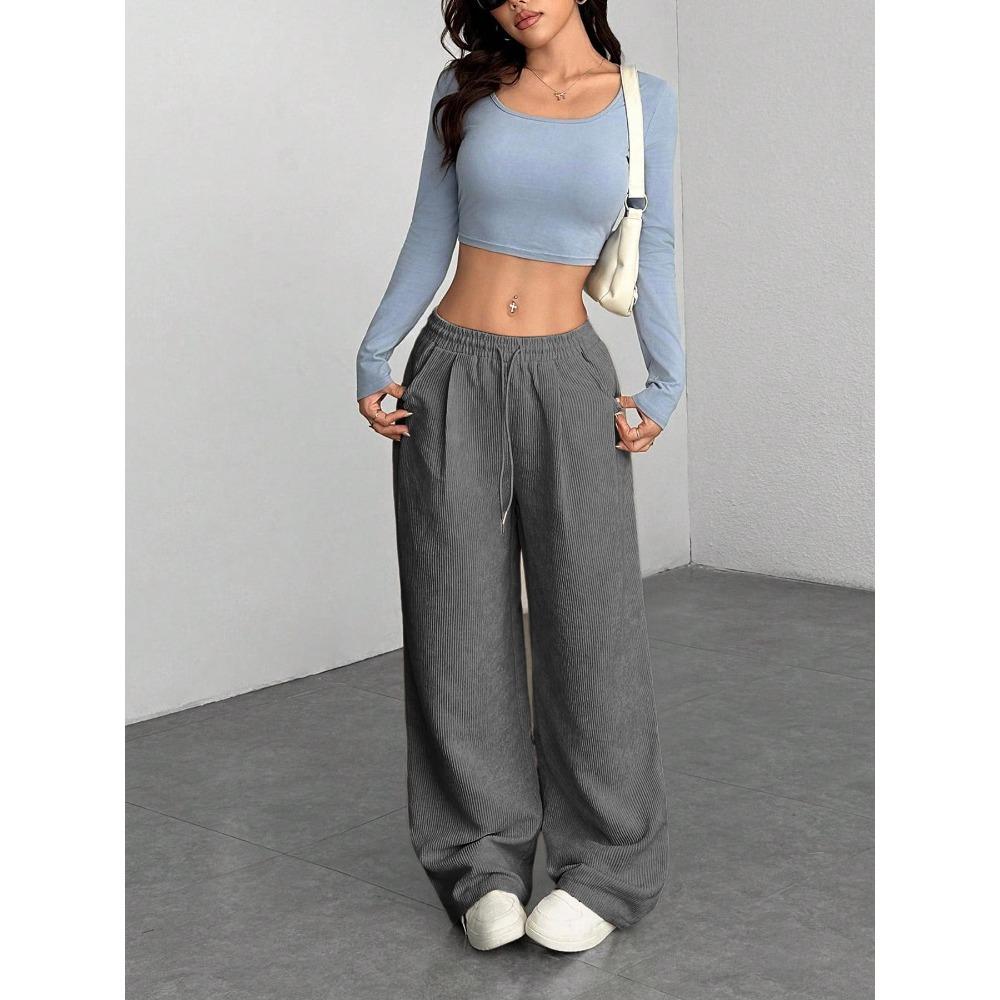Fall New Style Corduroy Wide-leg Pants for Women - Loose-fitting, Slimming and Soft-feeling Casual Pants