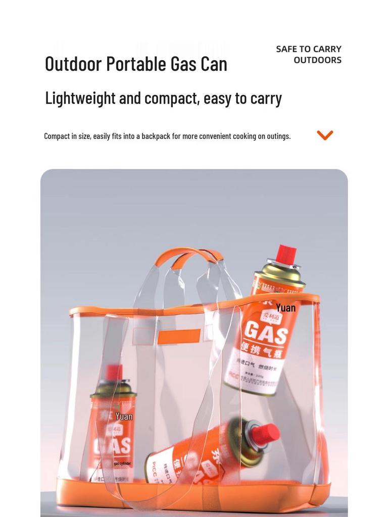 Explosion-Proof Portable Gas Stove with LPG Canister for Outdoor Use