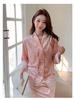 Elegant Autumn/Winter Women's Pajamas - Pure Desire, High-End Style with a Radiant Look