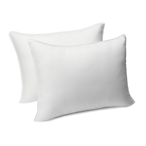 Basic Pillow, Down Alternative, Machine Washable, Large, 2-Pack, 51 X 66 Cm, White