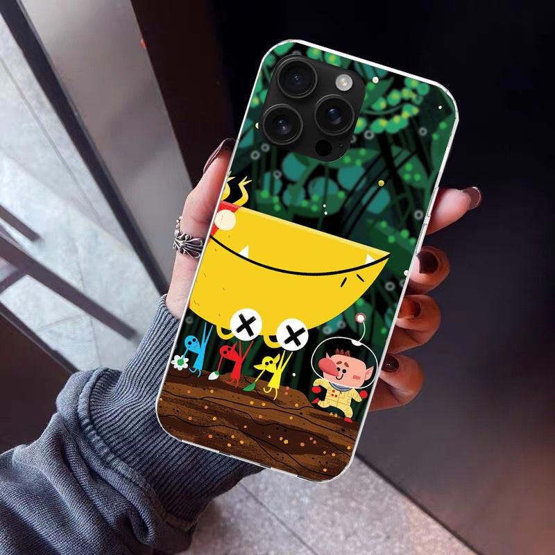 Game P-PikminS 4 Phone Case For iPhone 17 Air 11 13 Mini 14 15 Plus 16 12 Pro Max 16E SE 7 8 Pattern Soft TPU Back Cover  17 Air