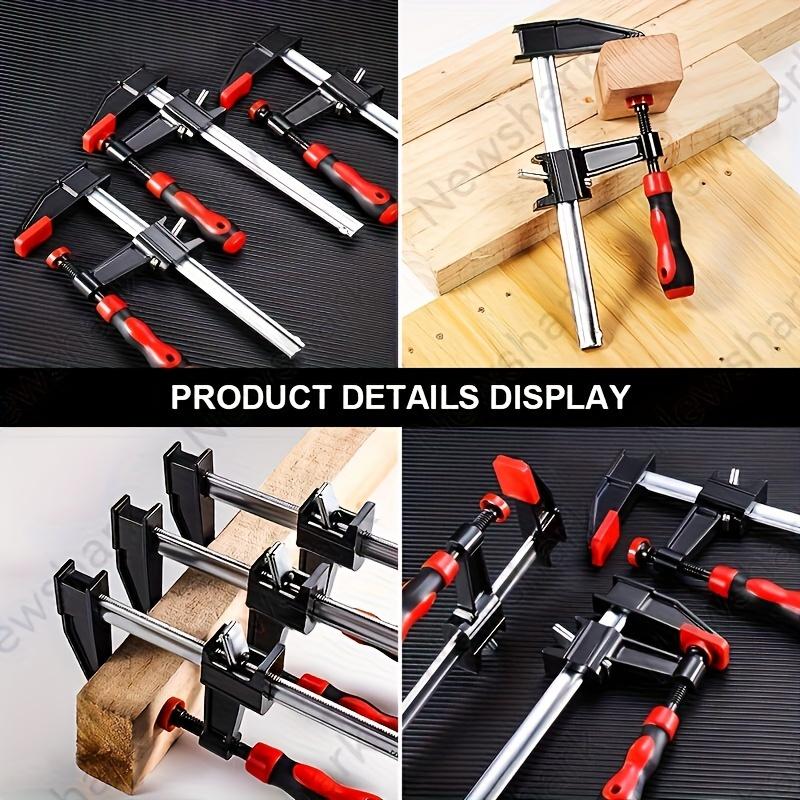 Xiaomi 1pc/2pcs 6'' Steel Bar Clamps Set, Throat Depth, 500 Lbs Load Limit, Table Clamp F Clamps for Woodworking
