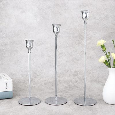 1/3Pcs/Set European Style Metal Candle Holders Candlestick Fashion Wedding Table Candle Stand Exquisite Candlestick Christmas