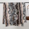 Wave skin-friendly velvet, skin-friendly and warm in new autumn and winter, imitation cashmere printed scarf, geometric versatile cape