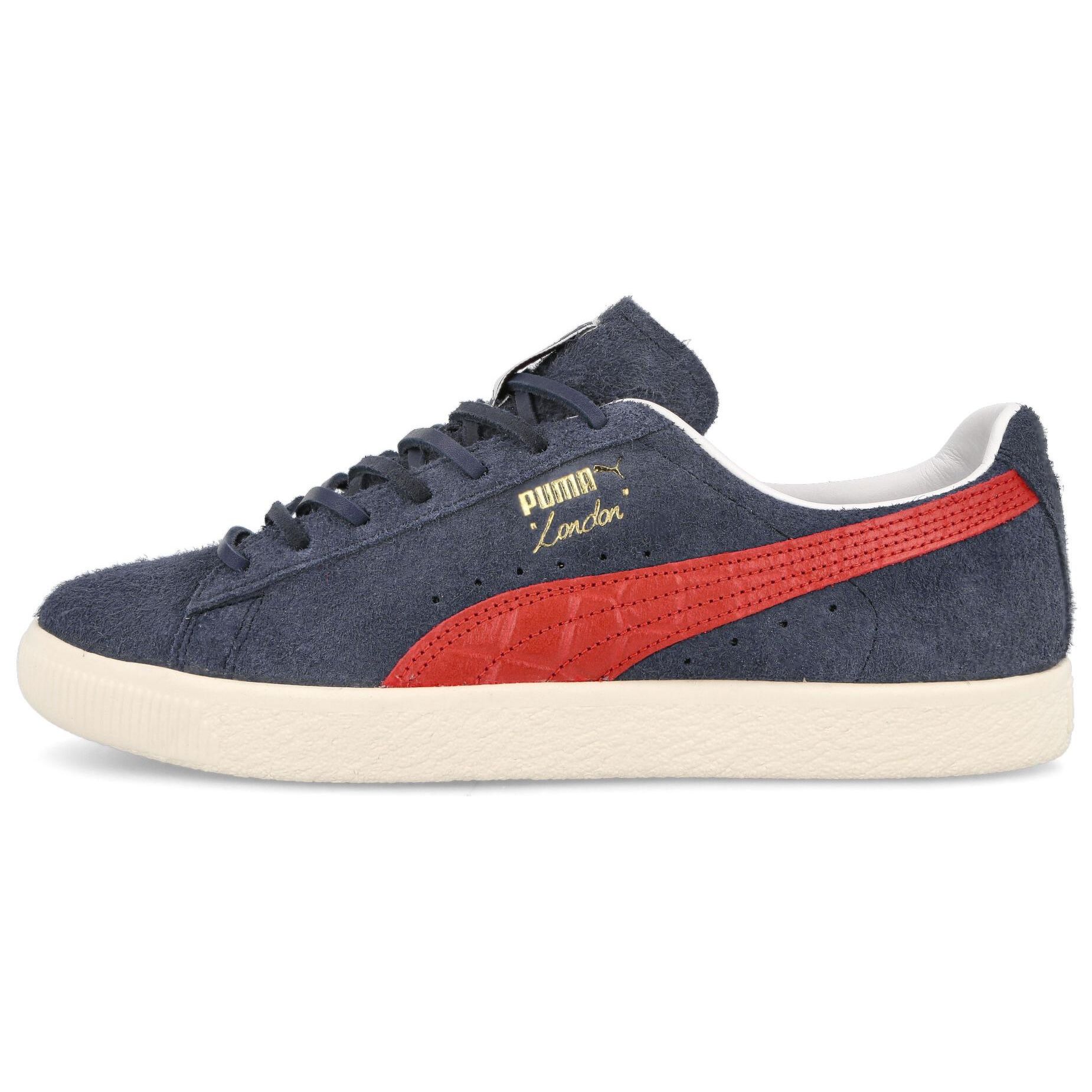 Puma Clyde Soho London Unisex Sneakers Blue Frosted-Ivory New-Navy 390087-01 37
