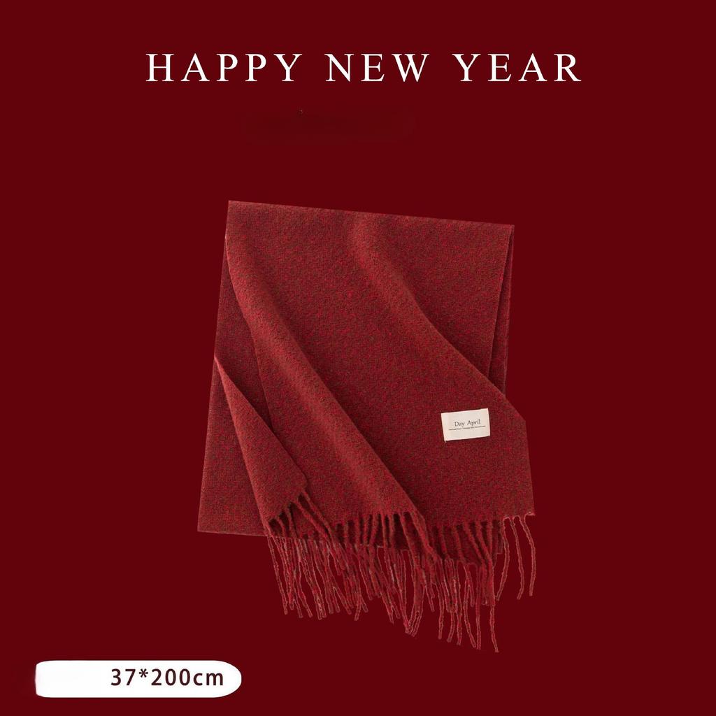 Scarf, Thick and Warm, Faux Cashmere Check Print Shawl or Neck Warmer for Winter.