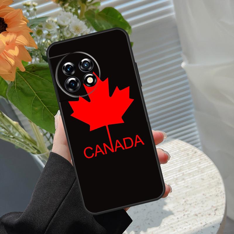 Canada Canadian Flag Case For OnePlus Nord 5 CE 2 3 4 Lite N20 N30 OnePlus 13T 13R 15 13 12 11 10 10T 8T 15R Cover