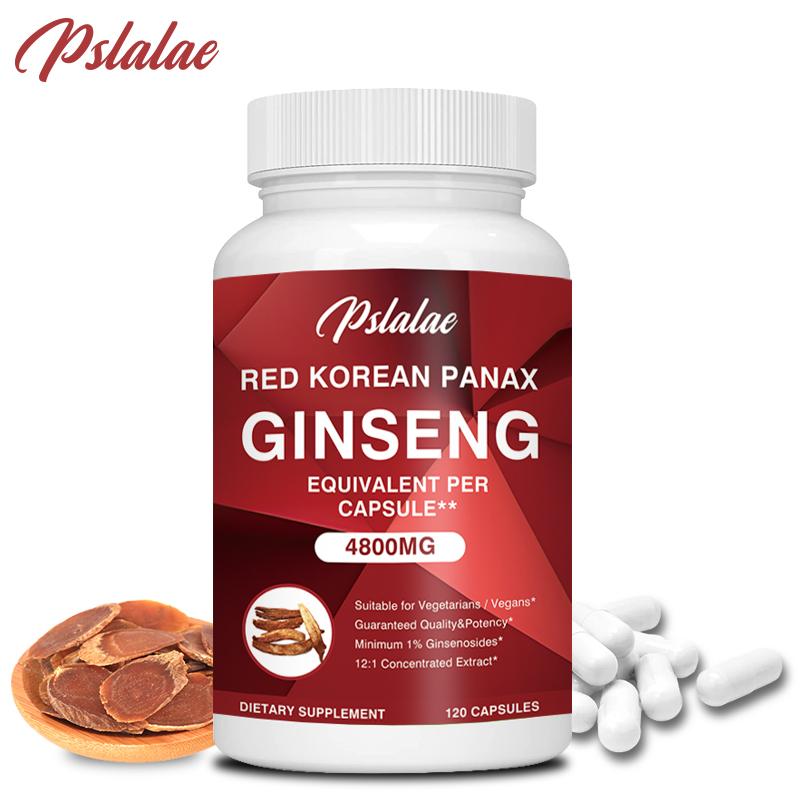 Red Korean Panax Ginseng 4800mg - High Strength Ginsenoside, Energy & Endurance